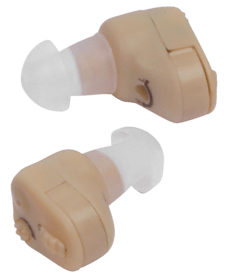 Walker's in the ear Hearing Enhancer features a tan color and comes in a pack of 2